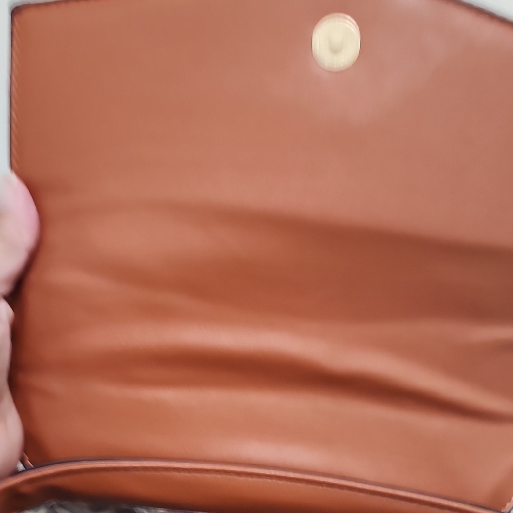 Women's RUST ART DECO ENVELOPE HANDBAG - Picture 10 of 13